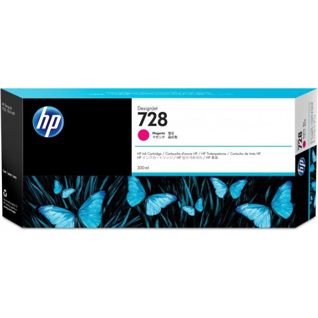 HP - Cartucho de tinta DesignJet 728 magenta de 300 ml