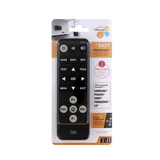 T''nB - TCUNSENIOR mando a distancia IR inalámbrico TV Botones