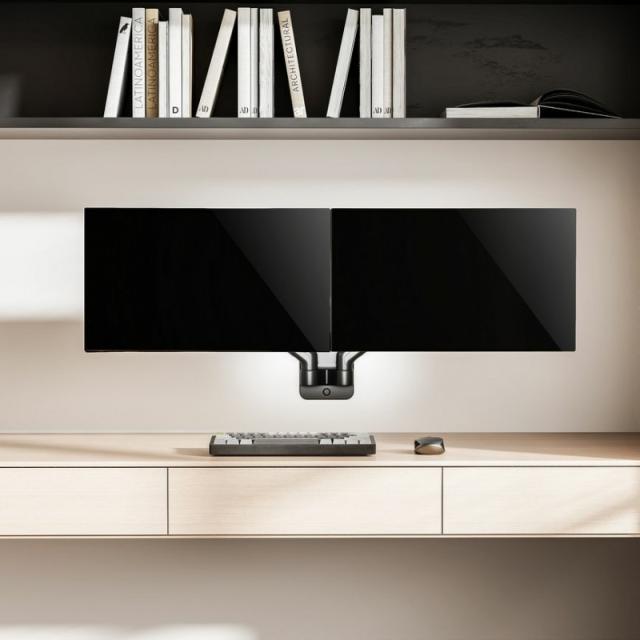 Equip - Soporte de pared para monitor doble de 17"-32