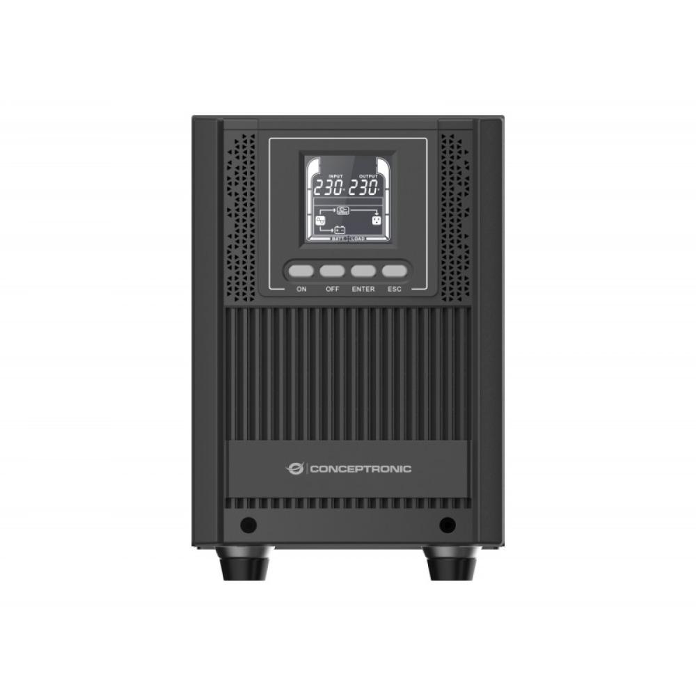 Conceptronic - ZEUS52E2K sistema de alimentación ininterrumpida (UPS) Doble conversión (en línea) 2 kVA 1800 W 6 salidas AC