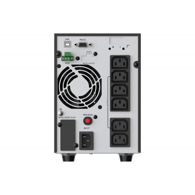 Conceptronic - ZEUS52E2K sistema de alimentación ininterrumpida (UPS) Doble conversión (en línea) 2 kVA 1800 W 6 salidas AC