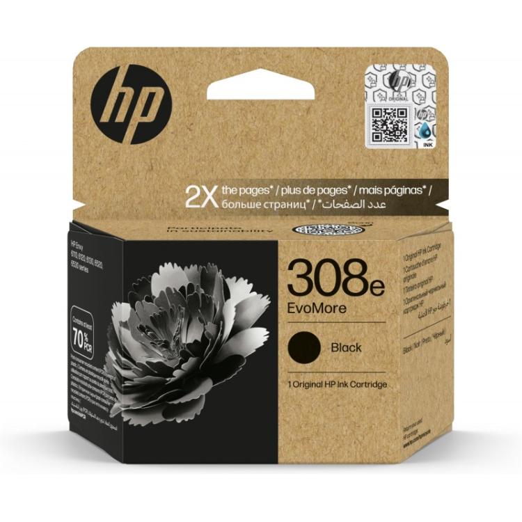 HP - Cartucho de Tinta Original EvoMore 308e negra