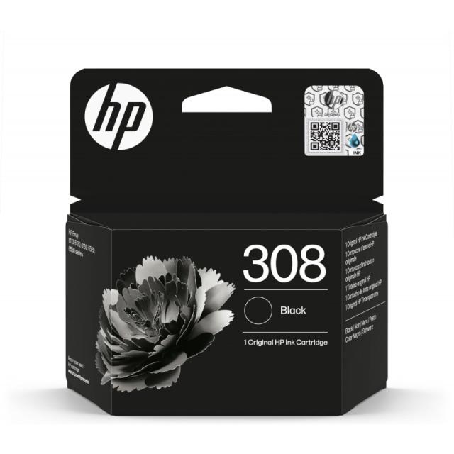 HP - Cartucho de Tinta Original 308 negra