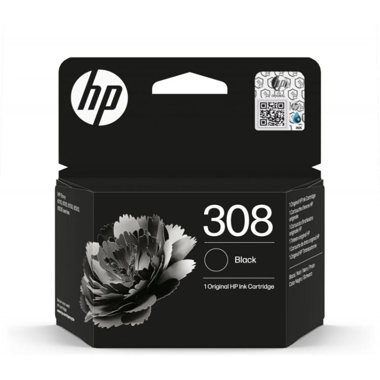 HP - Cartucho de Tinta Original 308 negra