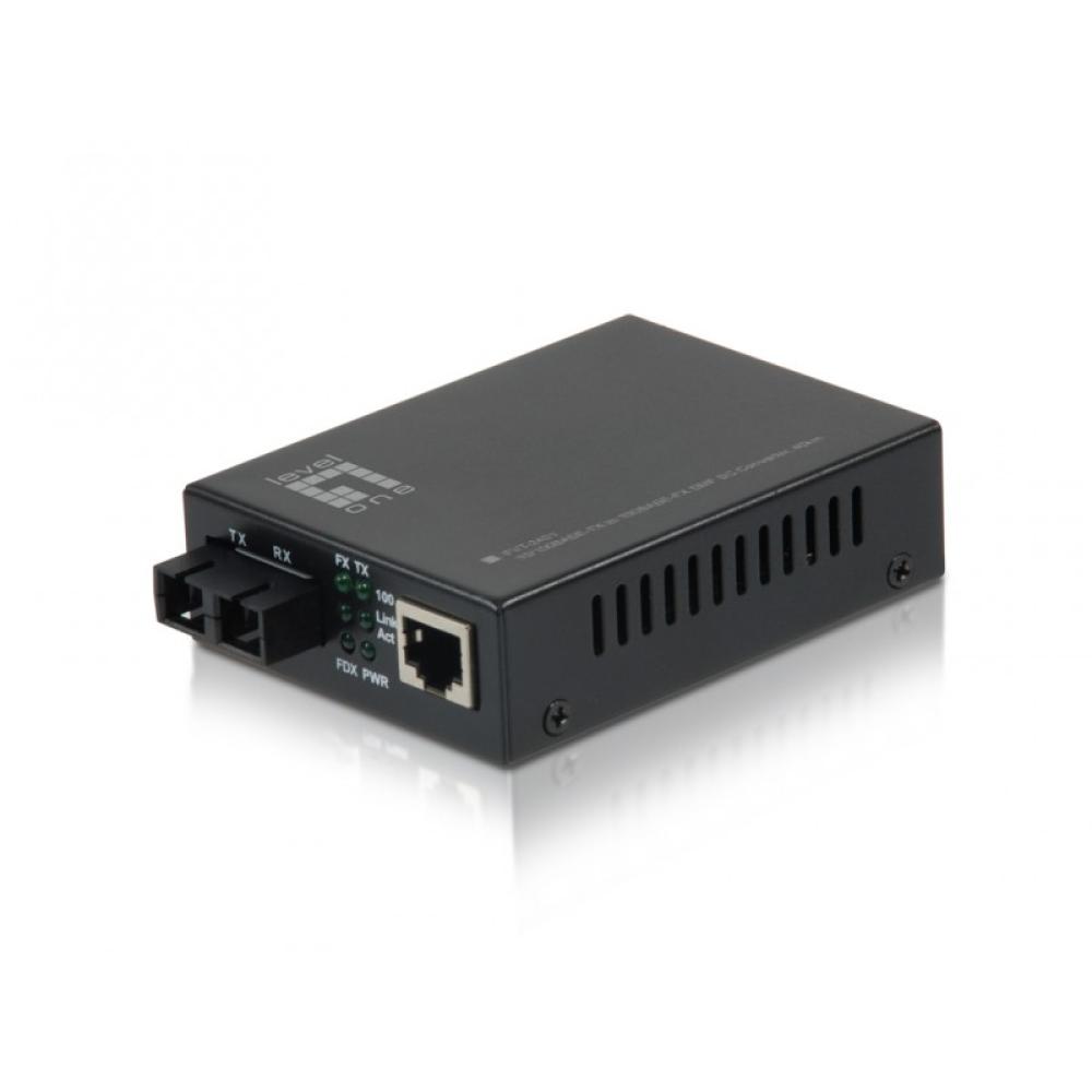LevelOne - FVT-2401 convertidor de medio 100 Mbit/s 1310 nm Monomodo Negro