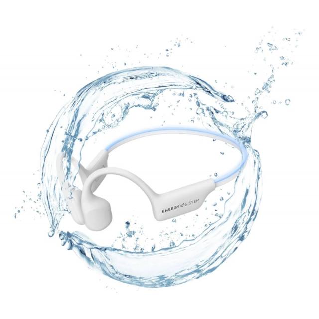 Energy Sistem - AquaSport Auriculares Inalámbrico Banda para cuello Deportes Bluetooth Blanco