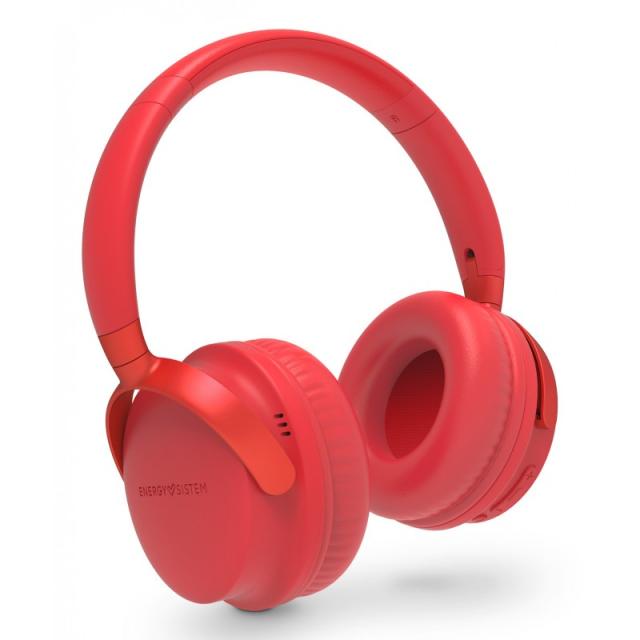 Energy Sistem - Style 3 Auriculares Inalámbrico y alámbrico Diadema Llamadas/Música USB Tipo C Bluetooth Rojo