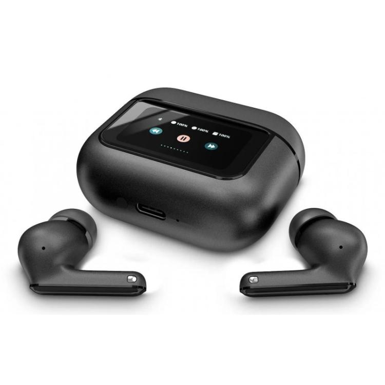 Energy Sistem - Display ANC Auriculares True Wireless Stereo (TWS) Dentro de oído Llamadas/Música USB Tipo C Bluetooth Negro
