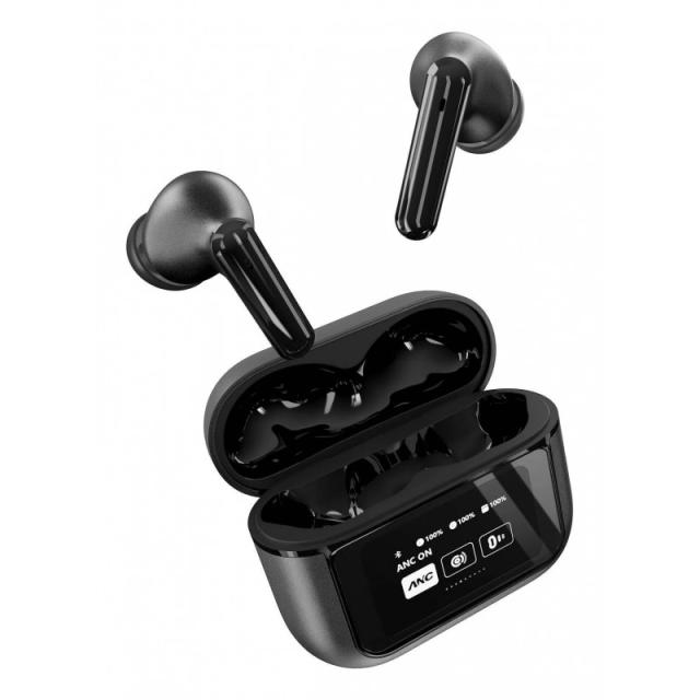 Energy Sistem - Display ANC Auriculares True Wireless Stereo (TWS) Dentro de oído Llamadas/Música USB Tipo C Bluetooth Negro