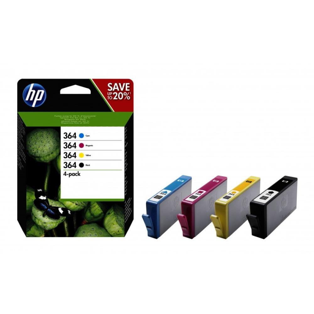 HP - Pack de ahorro de 4 cartuchos de tinta original 364 negro/cian/magenta/amarillo