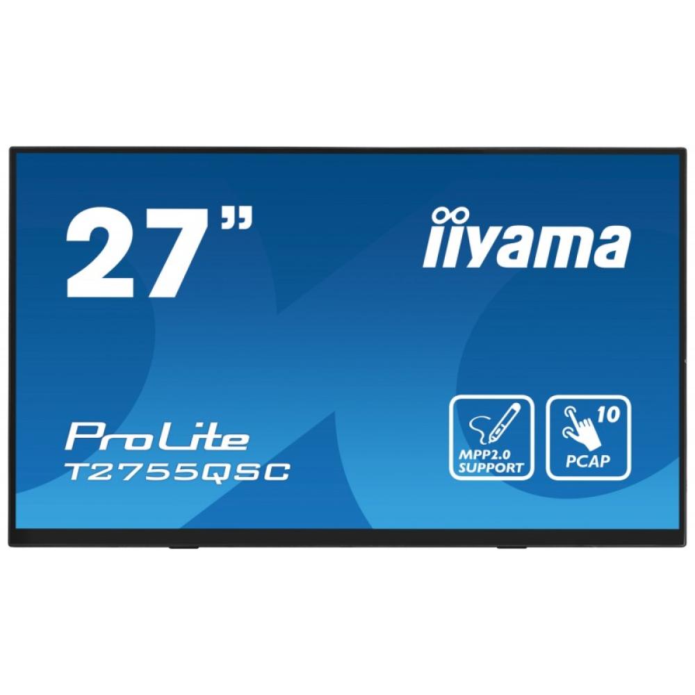 iiyama - ProLite T2755QSC-B1 pantalla para PC 68,6 cm (27") 2560 x 1440 Pixeles Quad HD LCD Pantalla táctil Negro