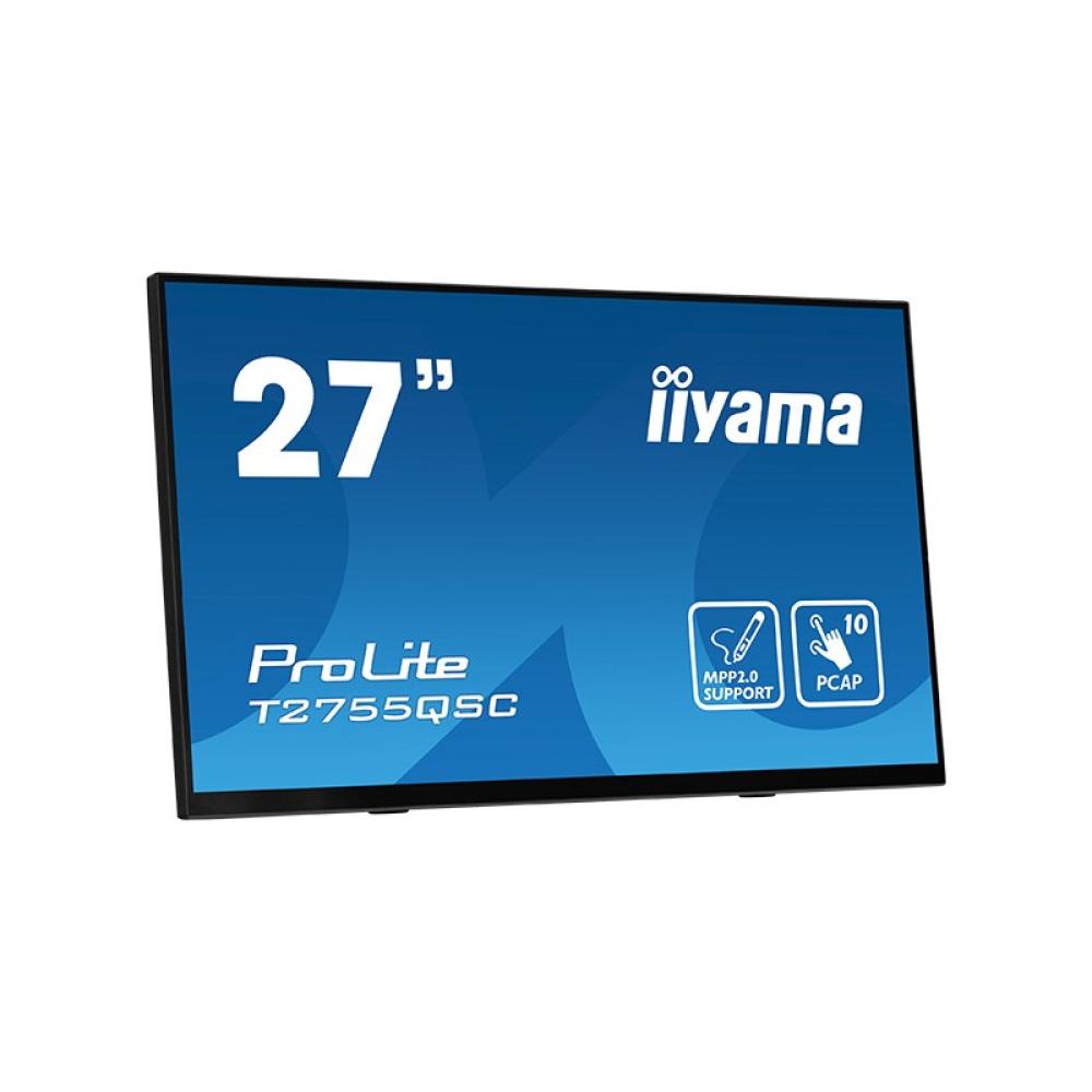 iiyama - ProLite T2755QSC-B1 pantalla para PC 68,6 cm (27") 2560 x 1440 Pixeles Quad HD LCD Pantalla táctil Negro