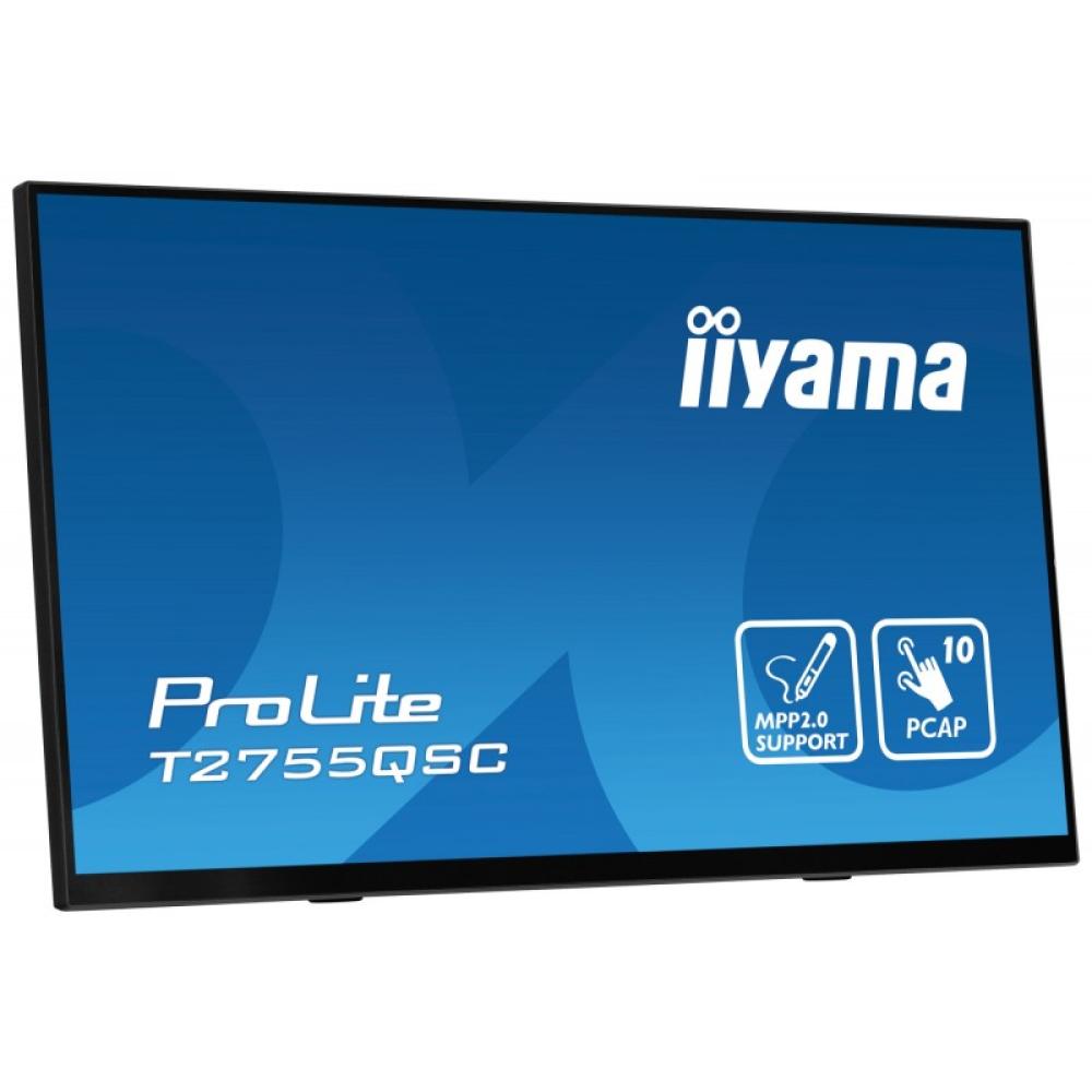 iiyama - ProLite T2755QSC-B1 pantalla para PC 68,6 cm (27") 2560 x 1440 Pixeles Quad HD LCD Pantalla táctil Negro