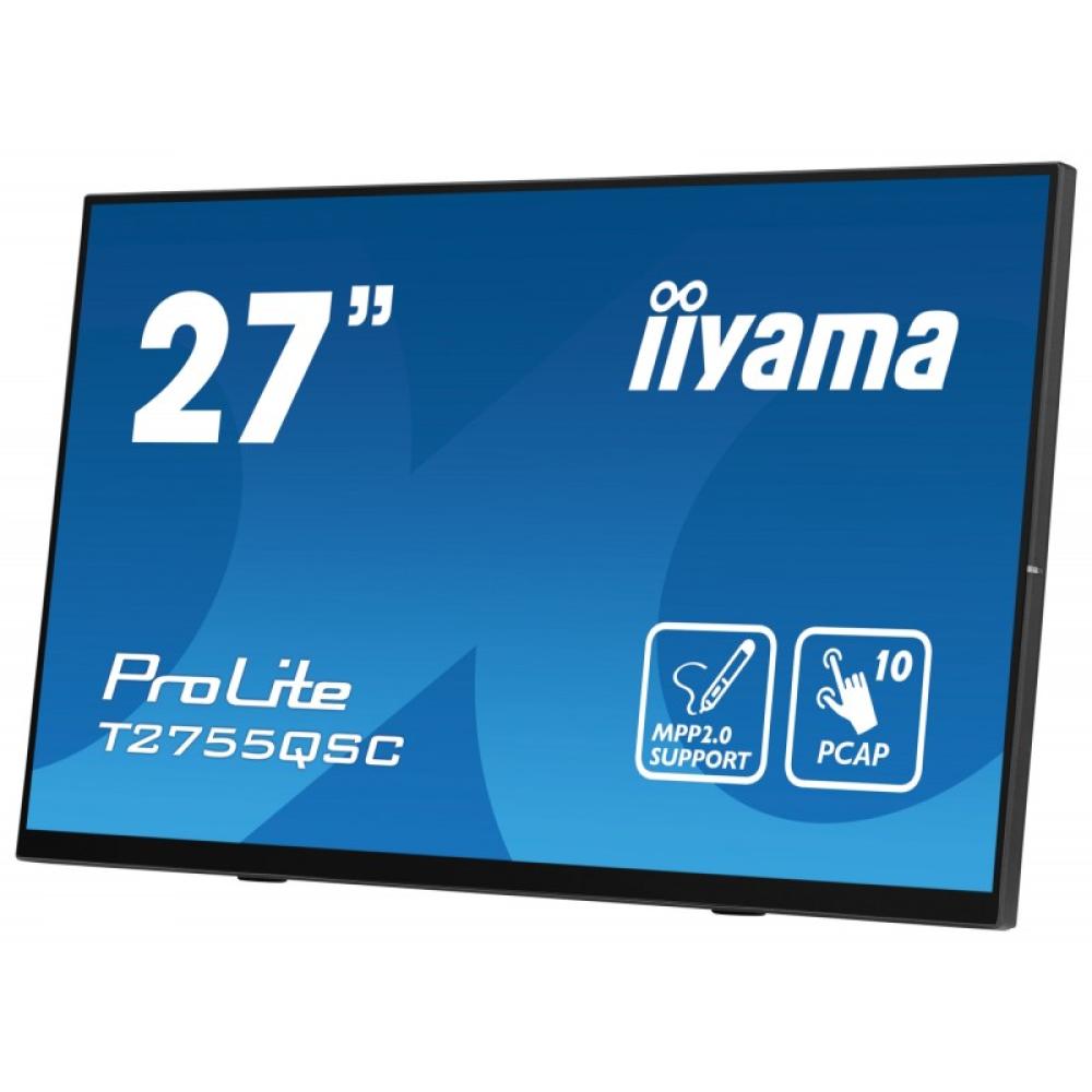 iiyama - ProLite T2755QSC-B1 pantalla para PC 68,6 cm (27") 2560 x 1440 Pixeles Quad HD LCD Pantalla táctil Negro