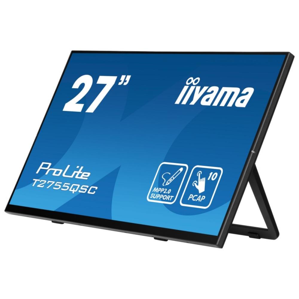 iiyama - ProLite T2755QSC-B1 pantalla para PC 68,6 cm (27") 2560 x 1440 Pixeles Quad HD LCD Pantalla táctil Negro