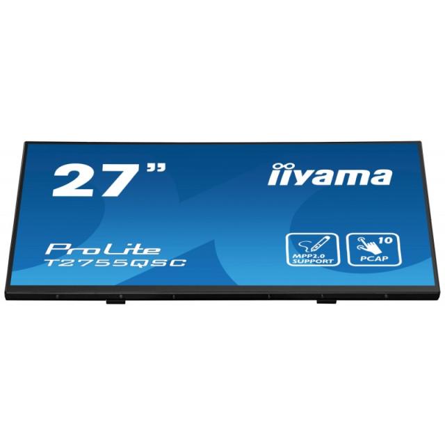iiyama - ProLite T2755QSC-B1 pantalla para PC 68,6 cm (27") 2560 x 1440 Pixeles Quad HD LCD Pantalla táctil Negro