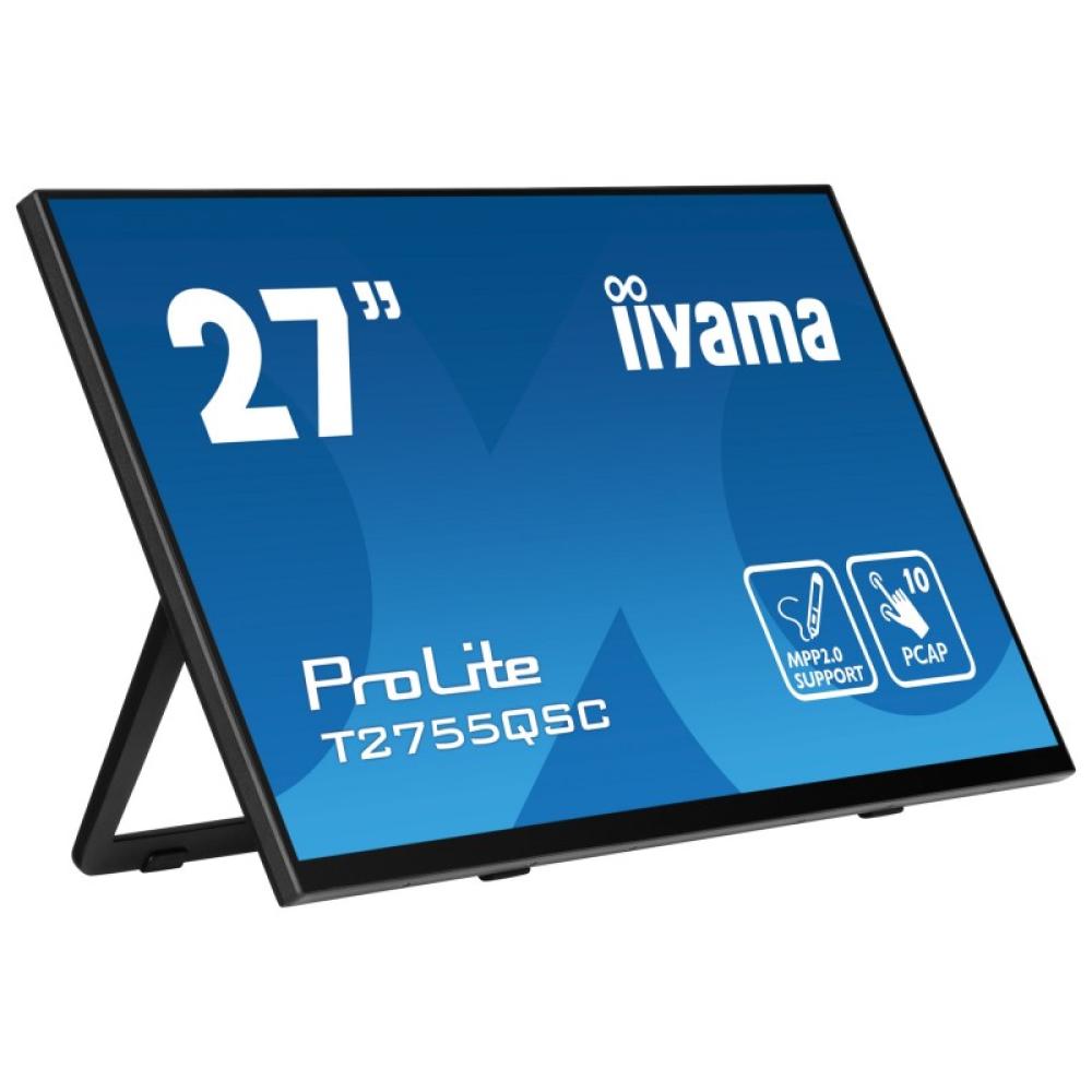 iiyama - ProLite T2755QSC-B1 pantalla para PC 68,6 cm (27") 2560 x 1440 Pixeles Quad HD LCD Pantalla táctil Negro