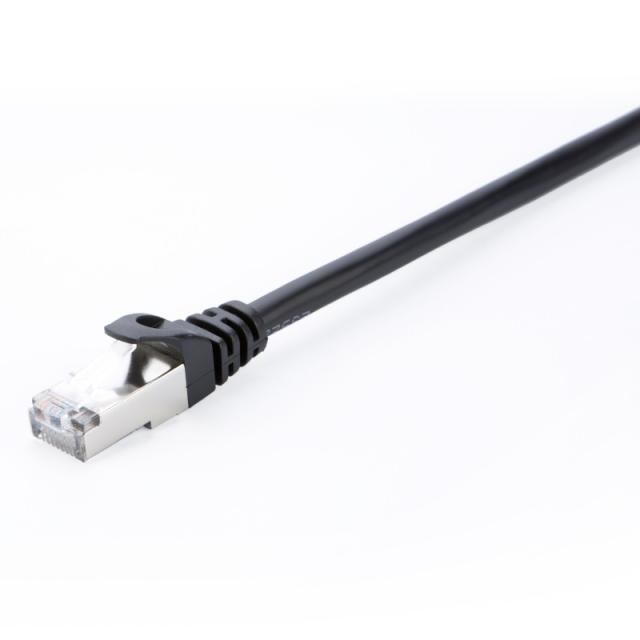 V7 - Cable de red blindado CAT6 STP 05M Negro