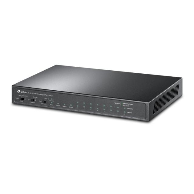 TP-Link - TL-SL1311MP switch No administrado Fast Ethernet (10/100) Energía sobre Ethernet (PoE) Negro