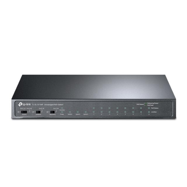 TP-Link - TL-SL1311MP switch No administrado Fast Ethernet (10/100) Energía sobre Ethernet (PoE) Negro