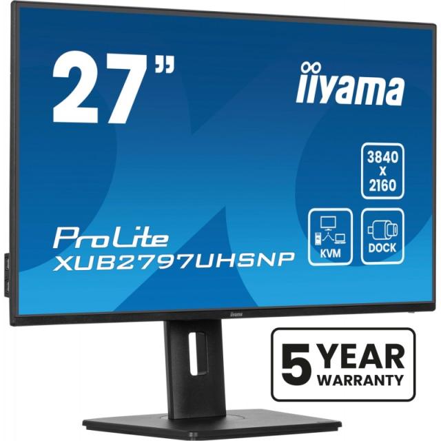 iiyama - ProLite XUB2797UHSNP-B1 pantalla para PC 68,6 cm (27") 3840 x 2160 Pixeles 4K Ultra HD LED Negro