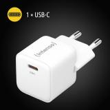 Intenso - POWER ADAPTER USB-C GAN/7803022 Universal Blanco Corriente alterna Carga rápida Interior