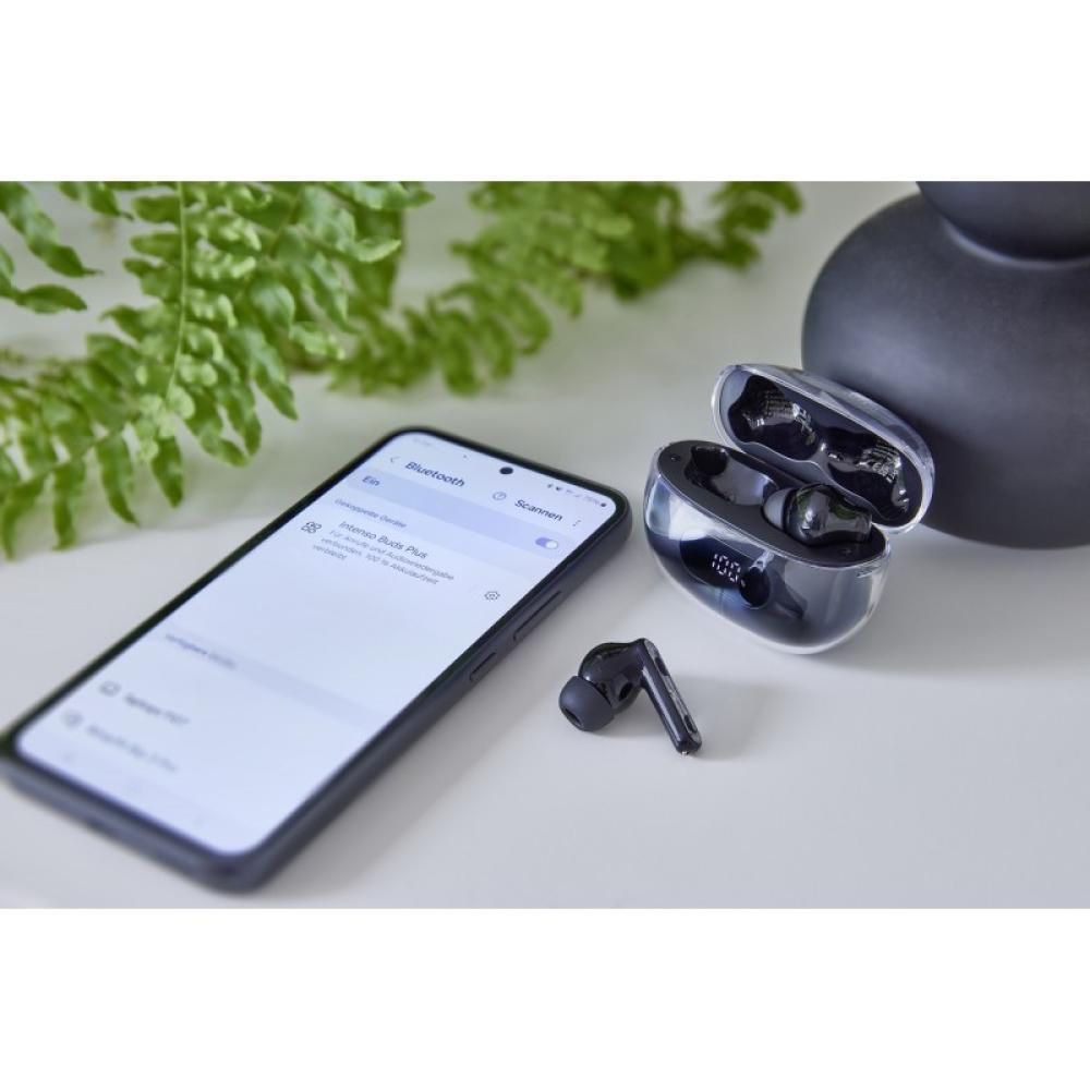 Intenso - Buds Earphone Plus T310AE Black Auriculares True Wireless Stereo (TWS) Dentro de oído Llamadas/Música/Deporte/Uso diar