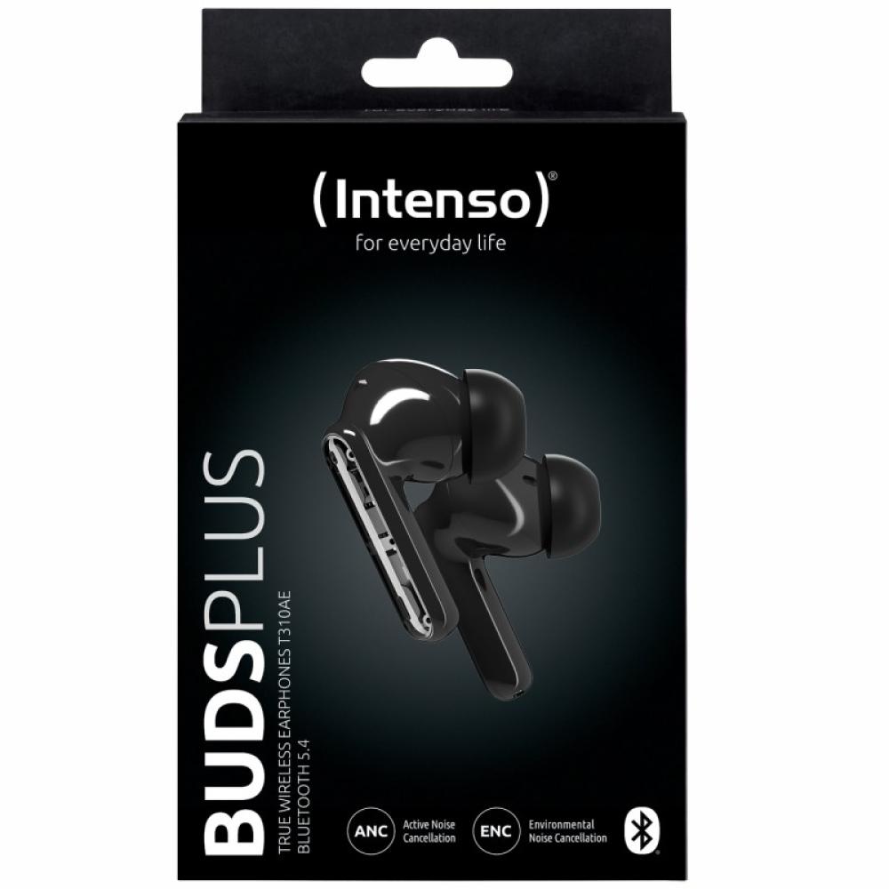 Intenso - Buds Earphone Plus T310AE Black Auriculares True Wireless Stereo (TWS) Dentro de oído Llamadas/Música/Deporte/Uso diar
