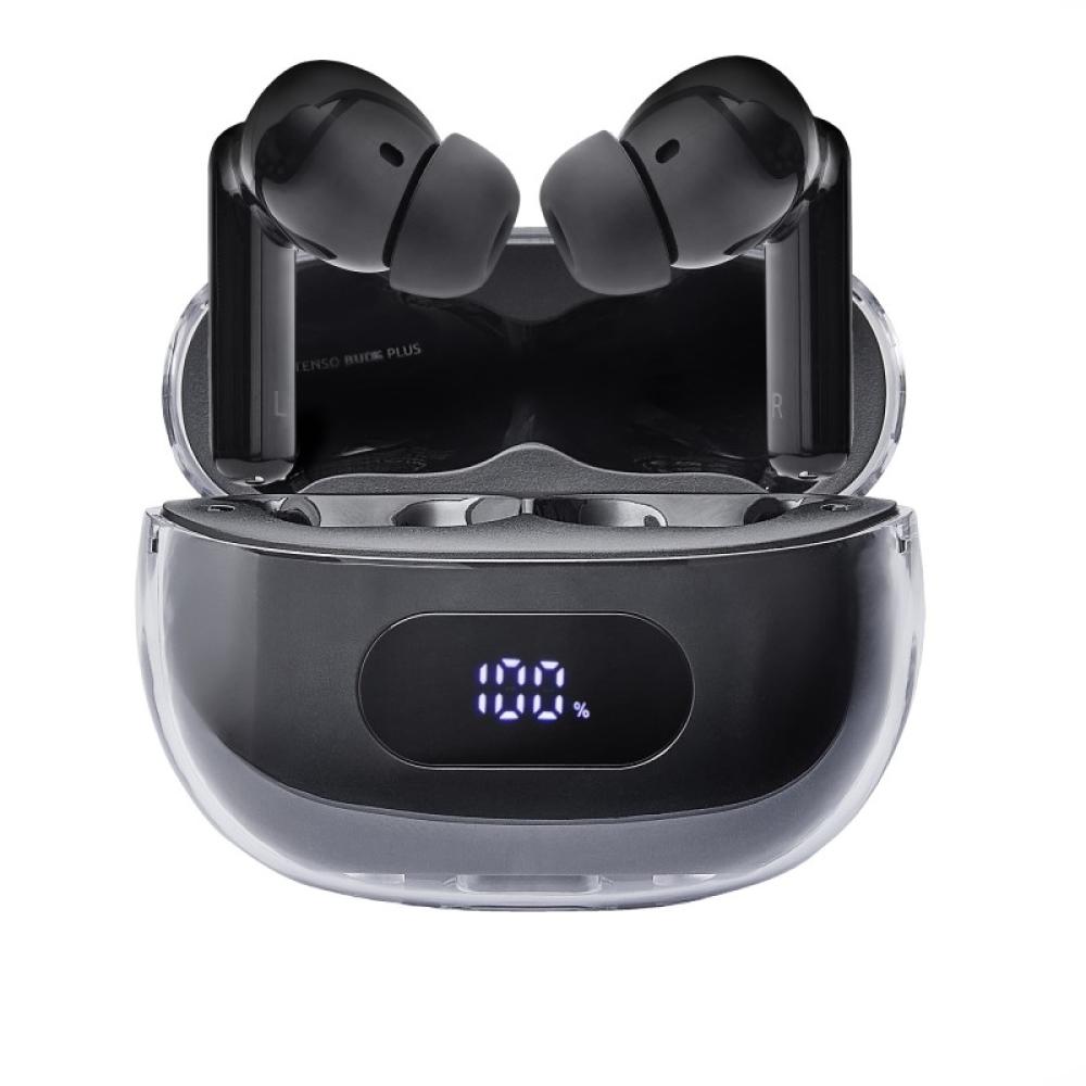 Intenso - Buds Earphone Plus T310AE Black Auriculares True Wireless Stereo (TWS) Dentro de oído Llamadas/Música/Deporte/Uso diar