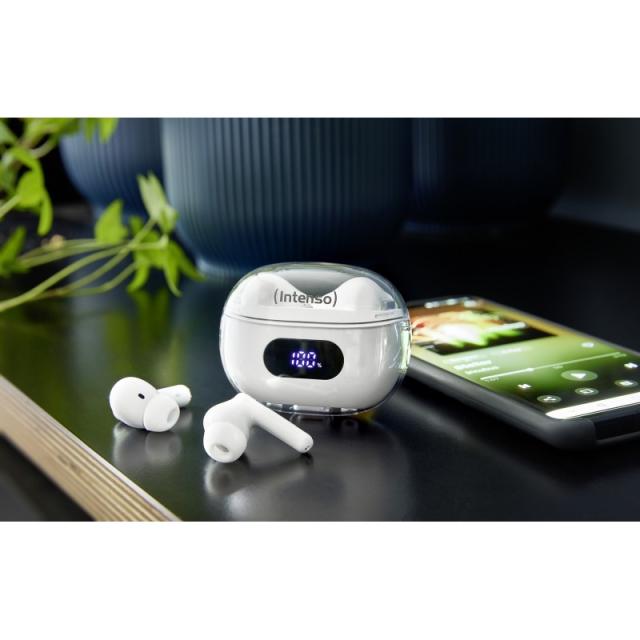 Intenso - T312AE Auriculares True Wireless Stereo (TWS) Dentro de oído Llamadas/Música/Deporte/Uso diario USB Tipo C Bluetooth B