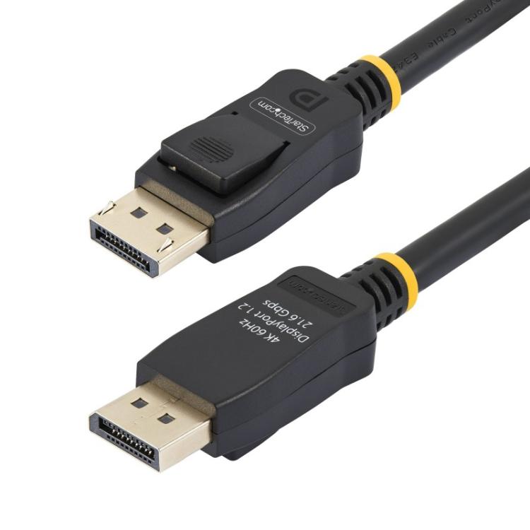 StarTech.com - Cable DisplayPort 1.2 4K 60Hz de 2m - Cable DP UHD con Pestillos - con Certificación VESA - Cable para Monitor Di