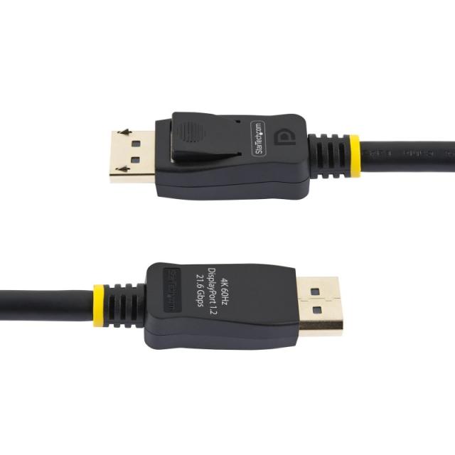 StarTech.com - Cable DisplayPort 1.2 4K 60Hz de 2m - Cable DP UHD con Pestillos - con Certificación VESA - Cable para Monitor Di