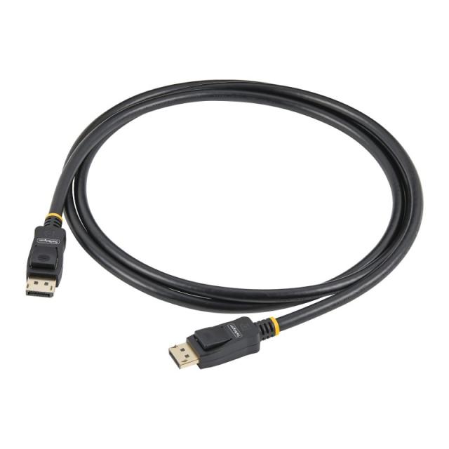 StarTech.com - Cable DisplayPort 1.2 4K 60Hz de 2m - Cable DP UHD con Pestillos - con Certificación VESA - Cable para Monitor Di