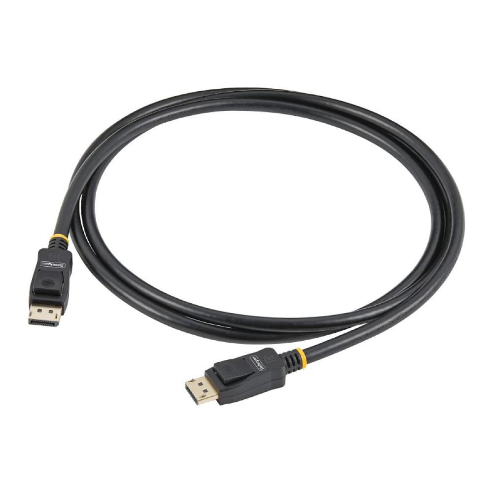 StarTech.com - Cable DisplayPort 1.2 4K 60Hz de 2m - Cable DP UHD con Pestillos - con Certificación VESA - Cable para Monitor Di