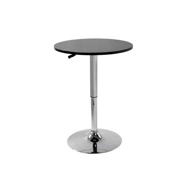 Mesa MABEL, graduable, tapa soft negra