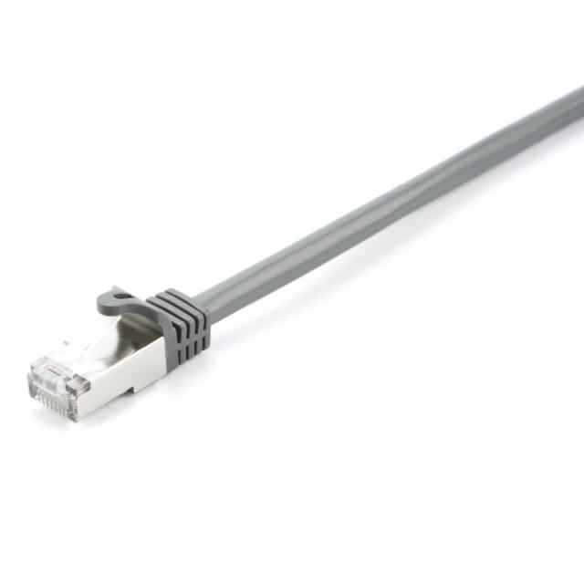 V7 - Cable gris Cat6 blindado (STP) con conector RJ45 macho a RJ45 macho 5m 16.4ft