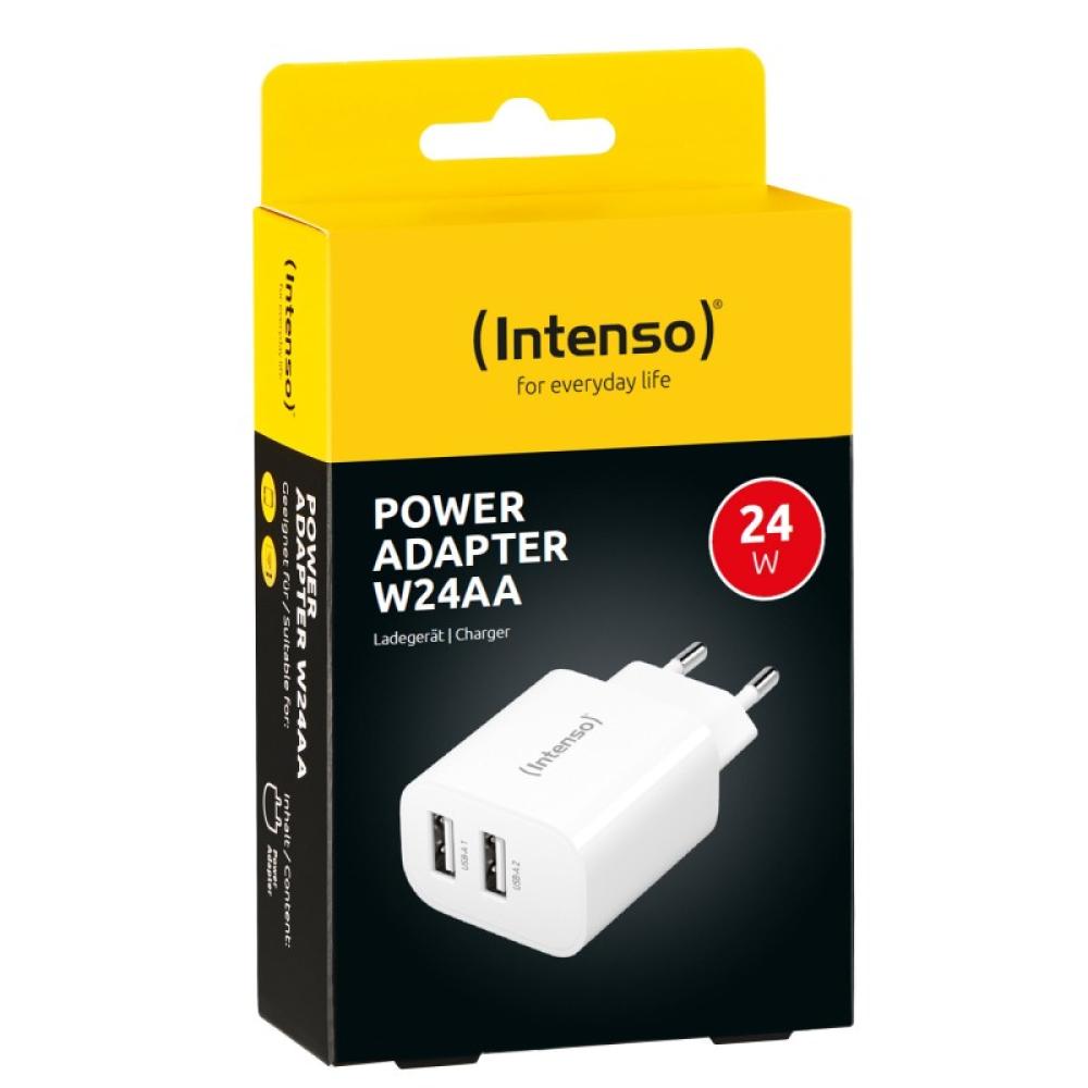 Intenso - POWER ADAPTER 2XUSB-A/7802412 Universal Blanco Corriente alterna Interior