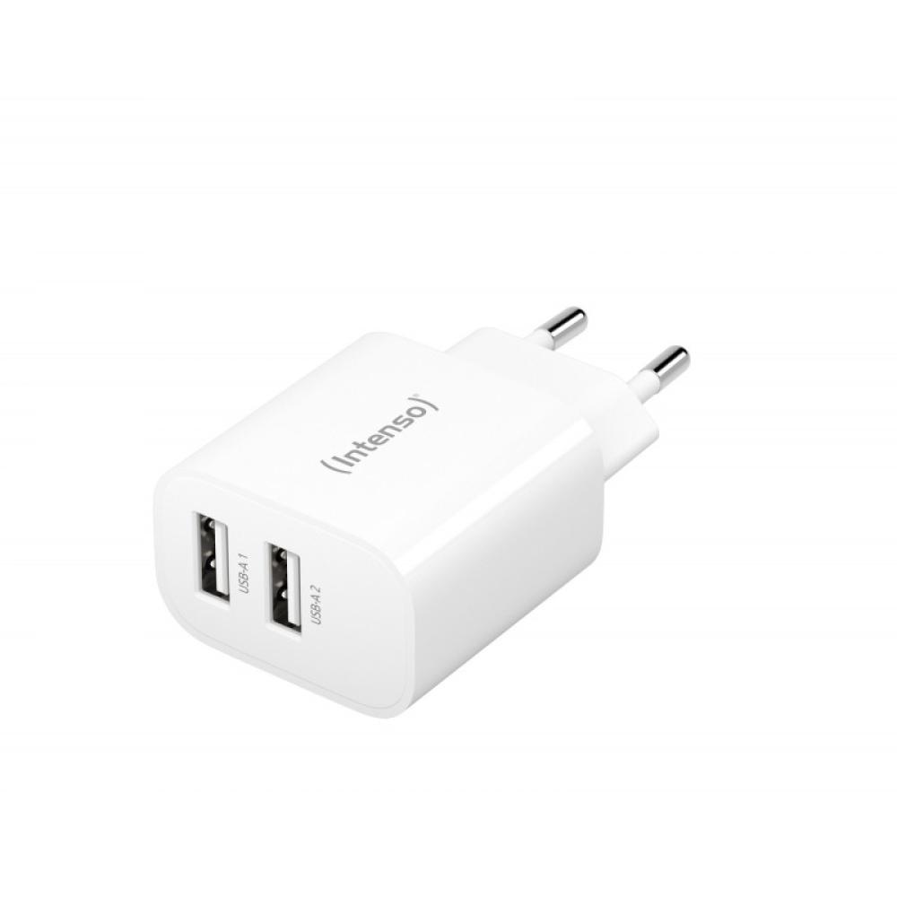 Intenso - POWER ADAPTER 2XUSB-A/7802412 Universal Blanco Corriente alterna Interior