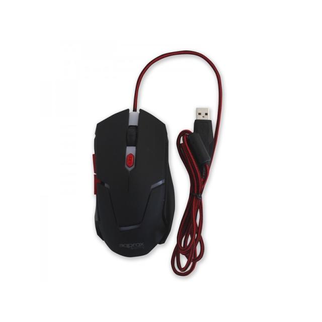 Approx - appTWISTER2 ratón Juego mano derecha USB tipo A 2400 DPI