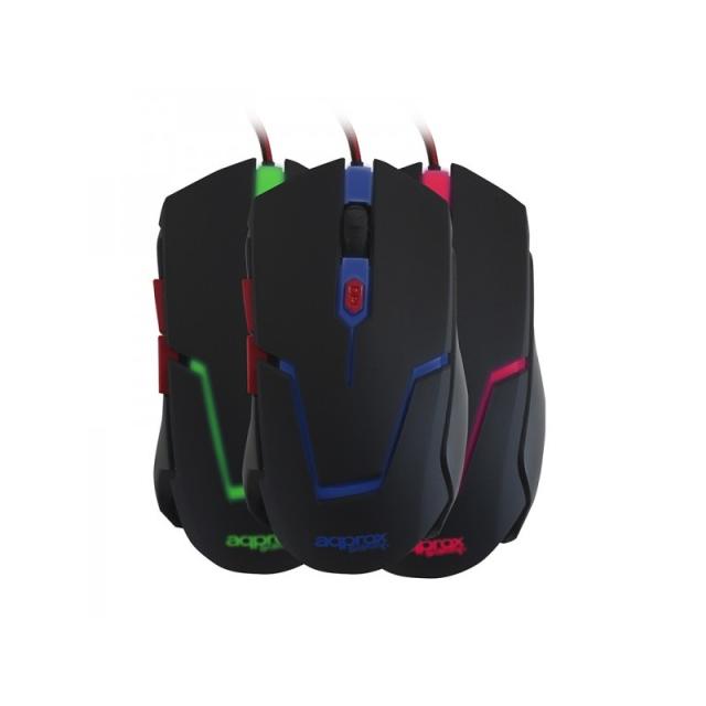 Approx - appTWISTER2 ratón Juego mano derecha USB tipo A 2400 DPI