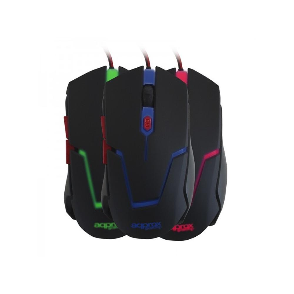 Approx - appTWISTER2 ratón Juego mano derecha USB tipo A 2400 DPI