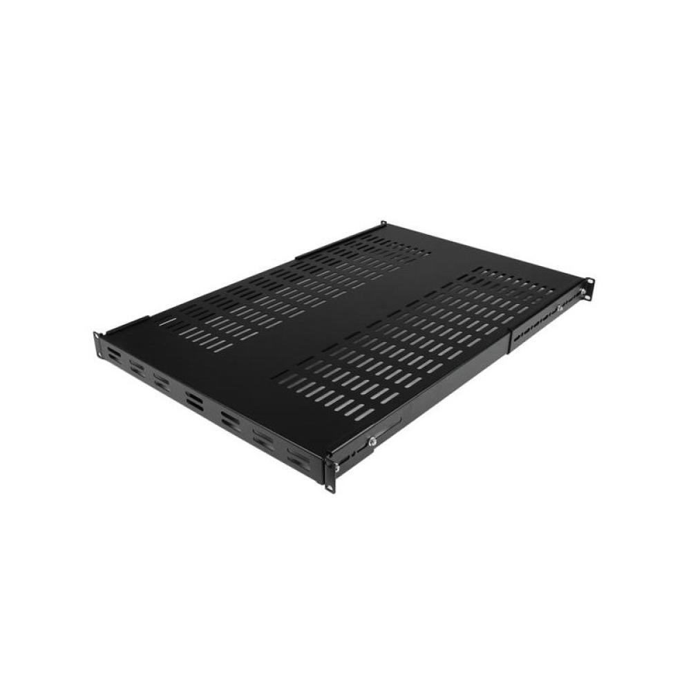 StarTech.com - Estante Bandeja 1U Ventilada Ajustable para Montaje en Rack de Servidores - 150kg - de 19,5 a 38in (49,5 a 96,5cm