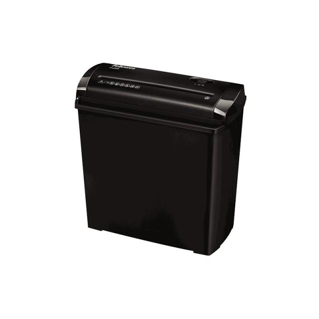 Fellowes - P-25S triturador de papel Corte en tiras 22 cm Negro, Gris