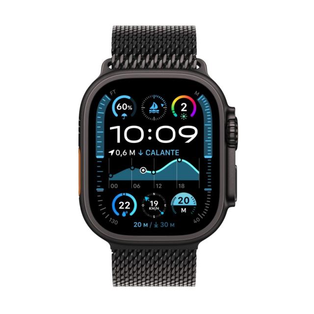 Apple - Watch Ultra 2 OLED 49 mm Digital 410 x 502 Pixeles Pantalla táctil 4G Negro Wifi GPS (satélite) - MX5V3TY/A