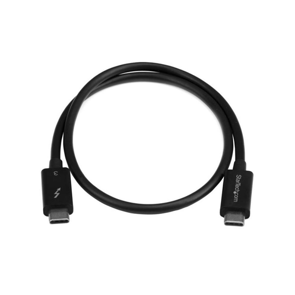 StarTech.com - Cable Thunderbolt 3 Pasivo de 50cm - 40Gbps - PD 100W - Vídeo 4K/5K - Cable Thunderbolt - Certificado Thunderbolt