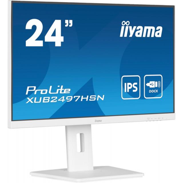 iiyama - ProLite XUB2497HSN-W2 pantalla para PC 60,5 cm (23.8") 1920 x 1080 Pixeles Full HD LED Blanco