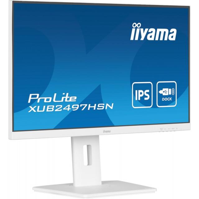 iiyama - ProLite XUB2497HSN-W2 pantalla para PC 60,5 cm (23.8") 1920 x 1080 Pixeles Full HD LED Blanco