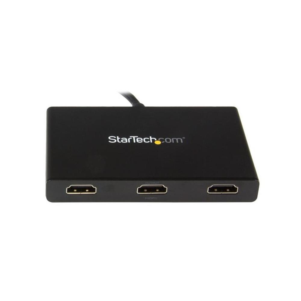 StarTech.com - Adaptador Multimonitor de 3 Puertos - Divisor Splitter de Vídeo DisplayPort a 3x HDMI - Hub MST DP a HDMI -1080p