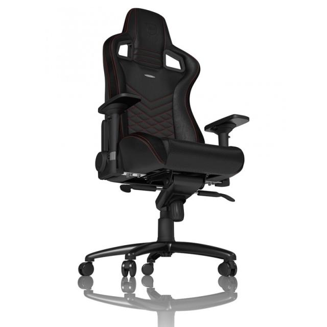 noblechairs - EPIC Silla para videojuegos de PC Asiento acolchado Negro, Rojo