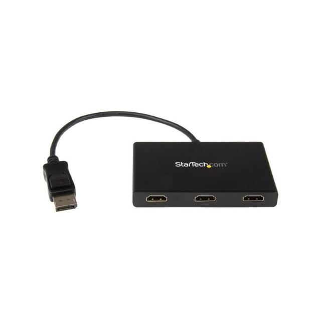 StarTech.com - Adaptador Multimonitor de 3 Puertos - Divisor Splitter de Vídeo DisplayPort a 3x HDMI - Hub MST DP a HDMI -1080p